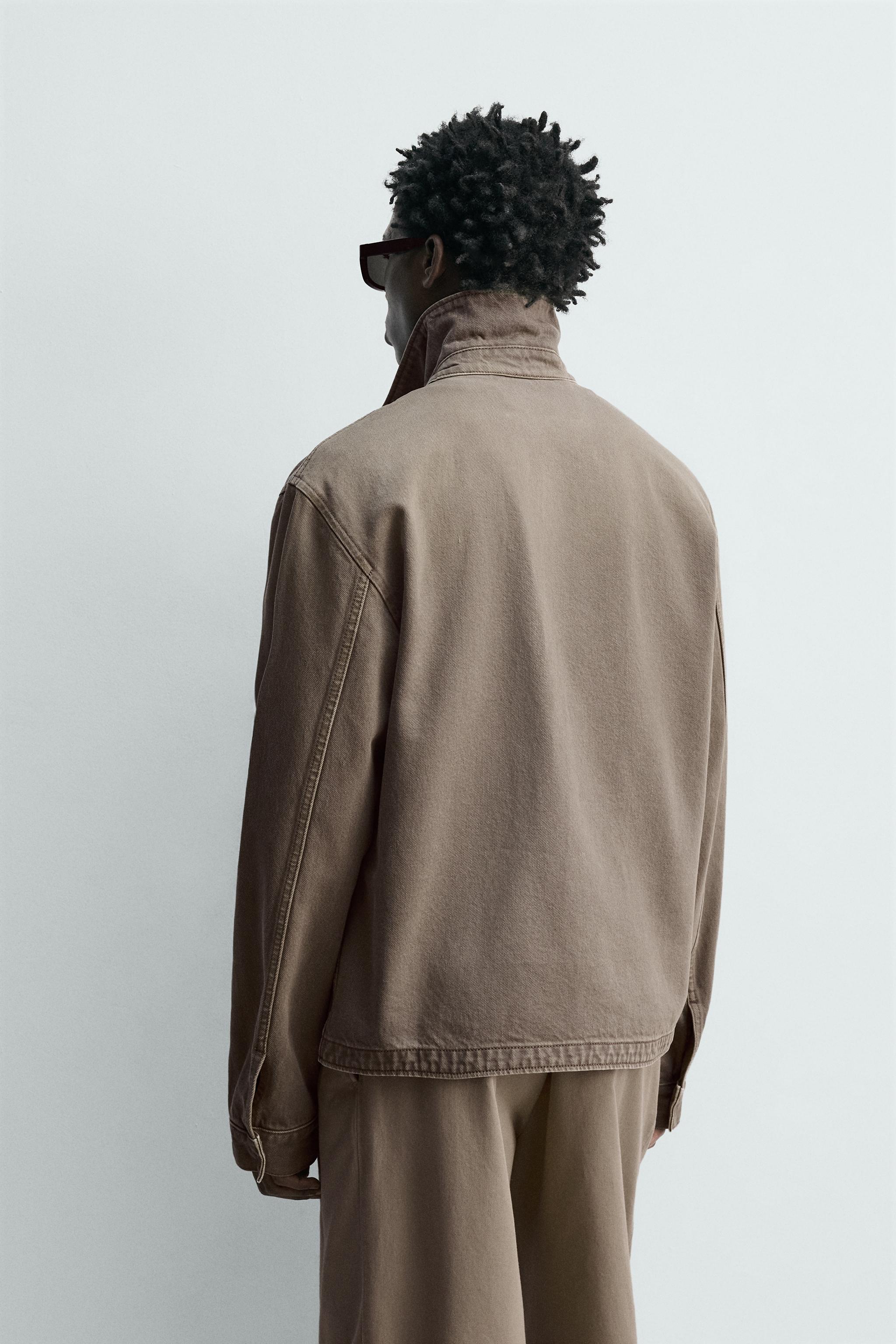 REGULAR FIT ZIP DENIM JACKET